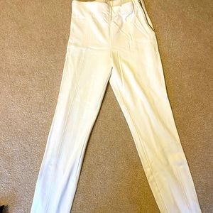 INC white leggings.  Size 10.  Zippers on side